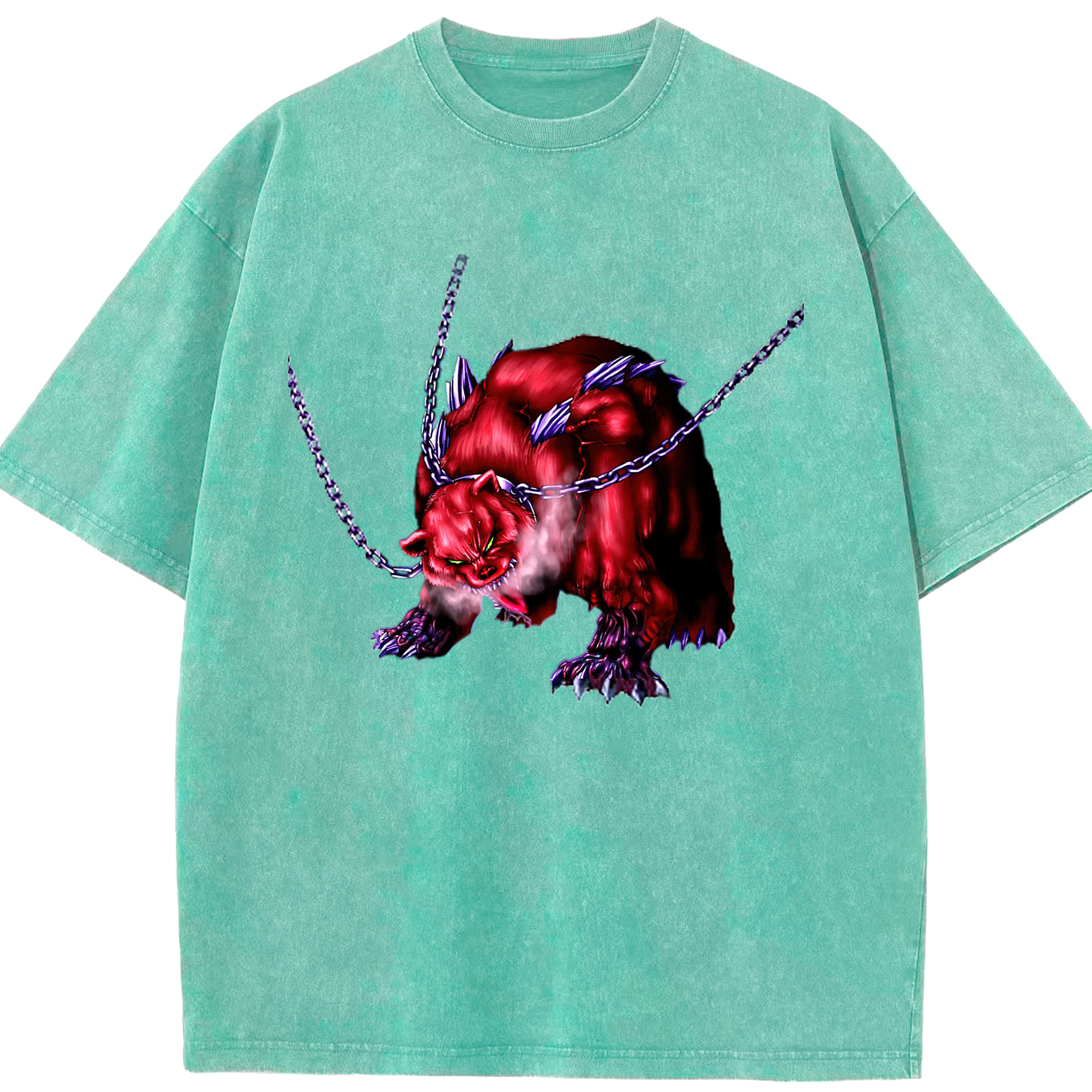 （画像用） 遊☆戯☆王 Yu-Gi-Oh! 綿100% ヴィンテージ風 半袖Tシャツ（フロントプリント）